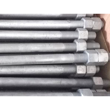 ASTM F1554 HDG Anchor Rod with Nuts