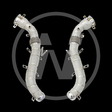 Downpipe لـ McLaren 540C/570/570S/570GT 2015-2018 أنابيب العادم للسيارة من الفولاذ المقاوم للصدأ بدون محفز بدون محفز