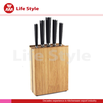 High quality 6pcs kitchen knife with wooden block
