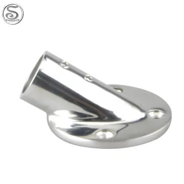 Marine 316 Stainless Steel Stanchion Pipe Fittings with Round Base