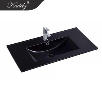 Bathroom Sink 80 CM Ceramic Hand Matt Black Cabinet Wash Basin