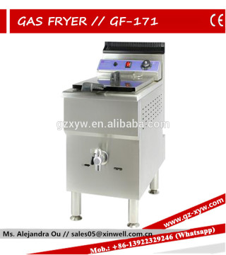 Gas Fryer GF-171 (SINGLE) with gabinet stainless steel