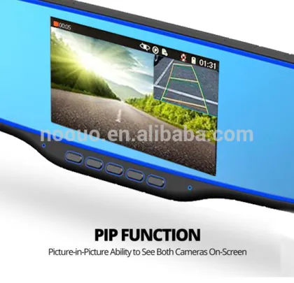 FHD 1080p car camera dvr video recorder 5" radar detector & car video recorder