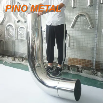 8 Inch Pickett Style Exhaust Elbow - Peterbilt Lincoln Chrome