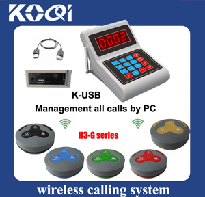 Restaurant Management System Software Press Colorful Button and Software Receiver