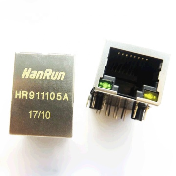 HR911105A LED Light Single Port RJ45 Ethernet Connector Search
