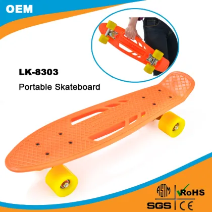 flip banana plastic portable skateboard