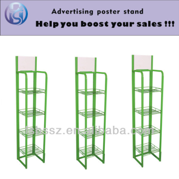 advertising equipment metal food display rack