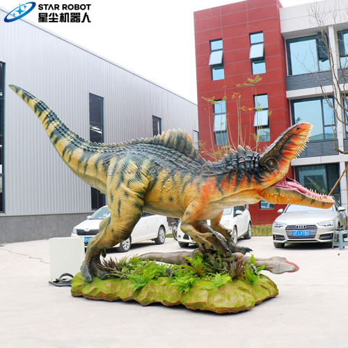 6m ukuran hidup giganotosaurus animatronic yang dapat disesuaikan