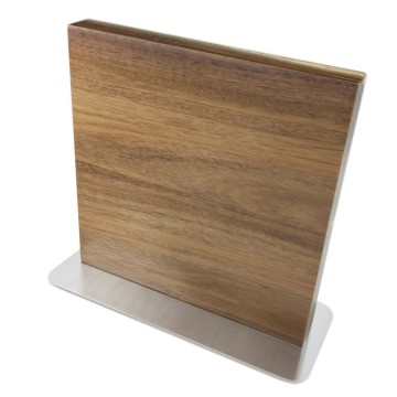 Acacia Wood Double-Sided Magnetic Knife Block with Metal Base