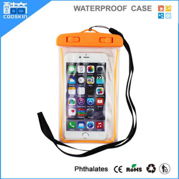 Universal night-luminous mobile phone bag for smart phone with Strap, waterproof, Sandproof Dustproof