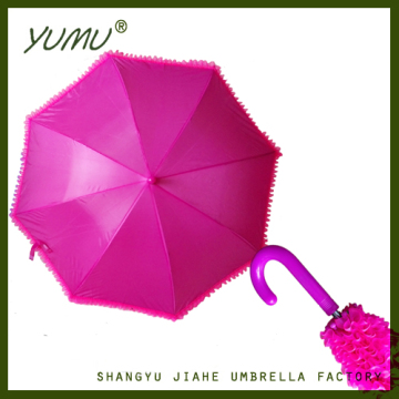 19" Lovely Plain Kids Umbrella for Rainy Days