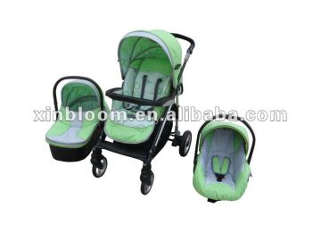 green baby stroller 3 in 1 XS- BS07