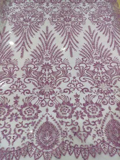 2022 The latest high-quality sequins sprinkled with glitter hot glue women's clothing fabric tulle fabric