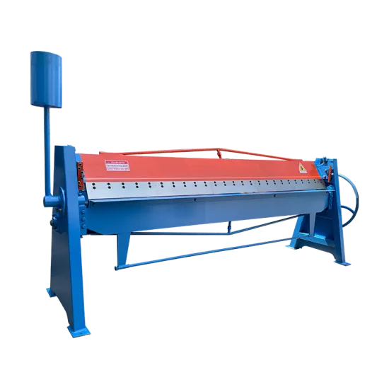 China brand HVAC duct stainless steel aluminum plate manual sheet folding machine in stock