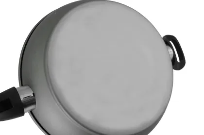 28cm carbon steel chicken fry pan with marble coating
