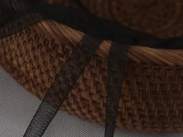 Polyester Solid Color Knitted Mesh Fabric