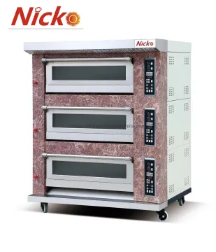 3 Decks 6 Trays Deck Oven Baking Bread Machines