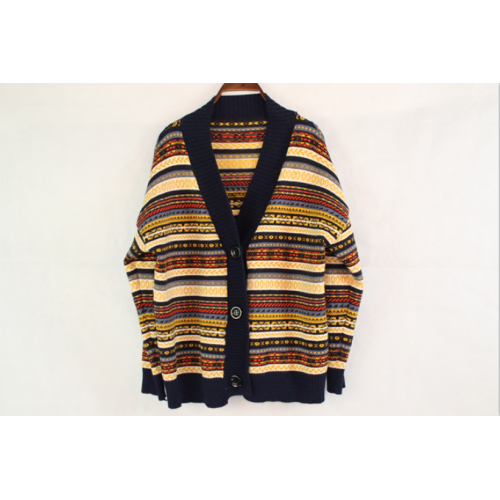 Модный ретро женский вязаный свитер
