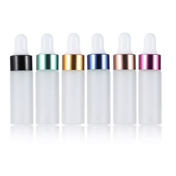 Cosmetic 5ml round essential oil dropper bottle