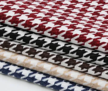 100% Polyester Houndstooth Fabric