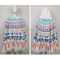 China colorful kids surf hooded poncho towel with tassel Manufactory