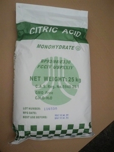 Citric Acid Monohydrate (Food Grade, CAS No.: 5949-29-1)