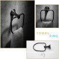 Beelee Matt Black 3-Piece Bathroom Hardware Set
