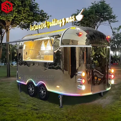 Stylish Food Trailer: Gourmet Burgers & Craft Beverages for Foodies