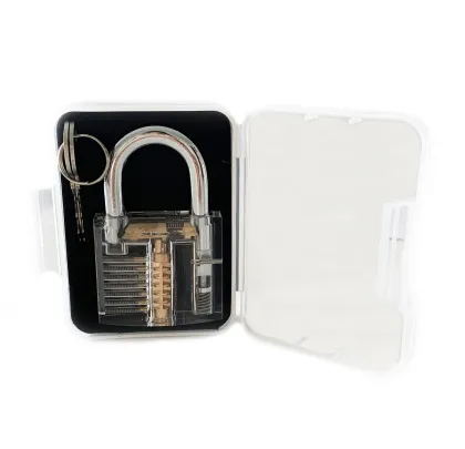 Transparent Lock Cylinder Practice Padlock for Locksmith Supplies