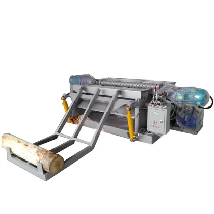 Small Mobile Wood Log Debarking Machine - Wood Log Debarker