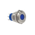 Interruptor de pressão de metal de 19 mm com LED