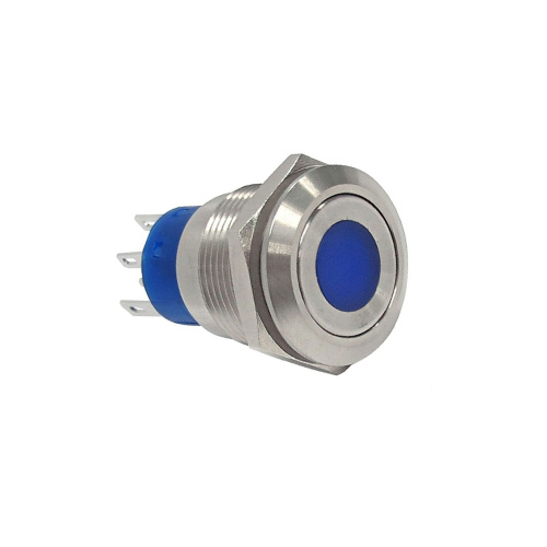 19 mm rostfritt platt anti vandal switch