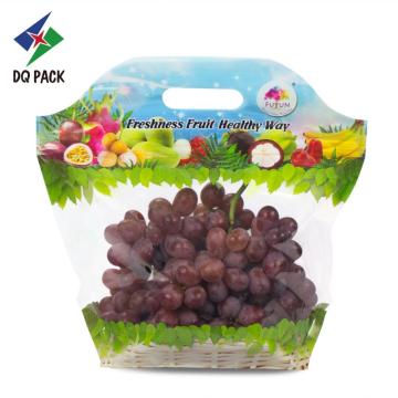 Emballage en plastique de qualité alimentaire avec sac d'évent de fruits imprimé sur mesure avec fermeture à glissière