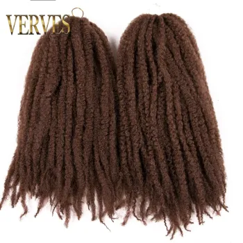 10 Piece Afro Kinky Braiding Hair 18 inch 30 strands/pack 16 kind of color ombre Synthetic Crochet Marly Braids Hair extensions