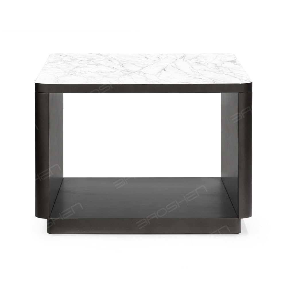 Round Metal Side Table for Home