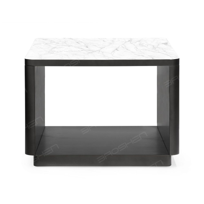 Mesa lateral de metal redonda para casa