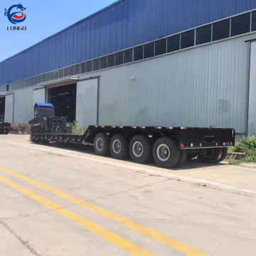 4 Axle 60-120 Ton Hydraulic Detachable Gooseneck Lowbed Trailer