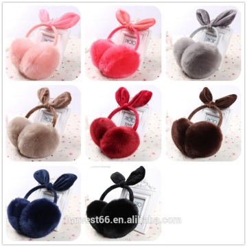 2016 Winter Quilted Fancy Floder Rabbit Ear Bowknot /7Colours Available