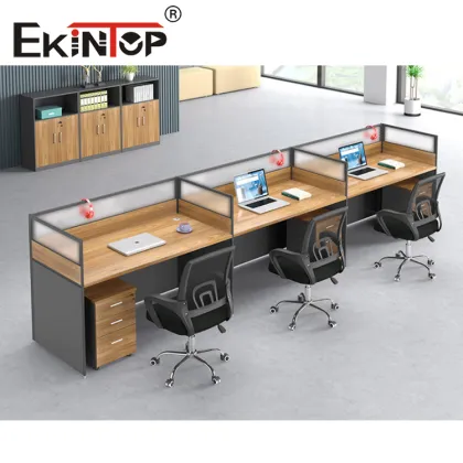 6 Seater Office Desk Workstation: Modern Cubicles Ekintop PC Workstation