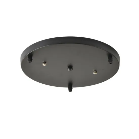 Factory Outlet 30cm Ceiling Cup 3 Heads White Black Iron Disc Holder Base for Pendant Home Decoration