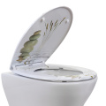 Duroplast Toilet Seat Soft Close in white-stone pattern