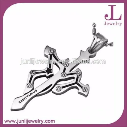 Junli Jewelry Fashion Stainless Steel Aquarius Pendant Fashion Cross Pendant
