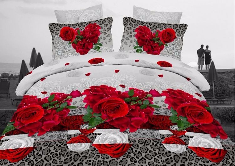 100%Cotton 3d bedding sets -3D stock bedding sets