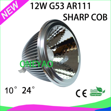 Small Beam angle 10 degree ar111 dimmable g53 led bulb 220v