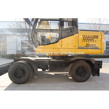 15 ton wheel excavator with hammer HTL150-8