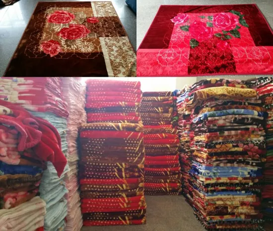 Stock Grade a 100%Polyester Bedding/ Super Soft Mink Blanket