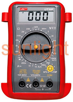 Palm Size Digital Multimeter, AC/DC/Resistance UT30F