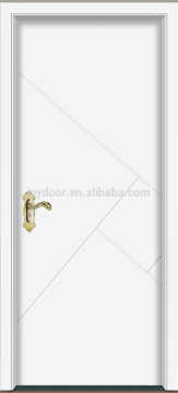 flat design white door MDF door solid wooden interior door