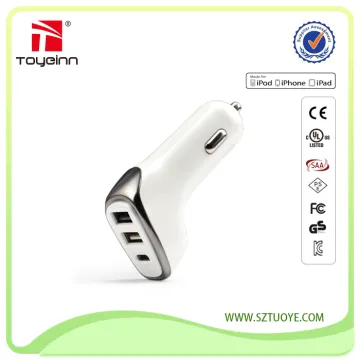 12v 3 USB Car Charger Dual Port USB Port 1 Type C To Car Cigarette Lighter Adapter